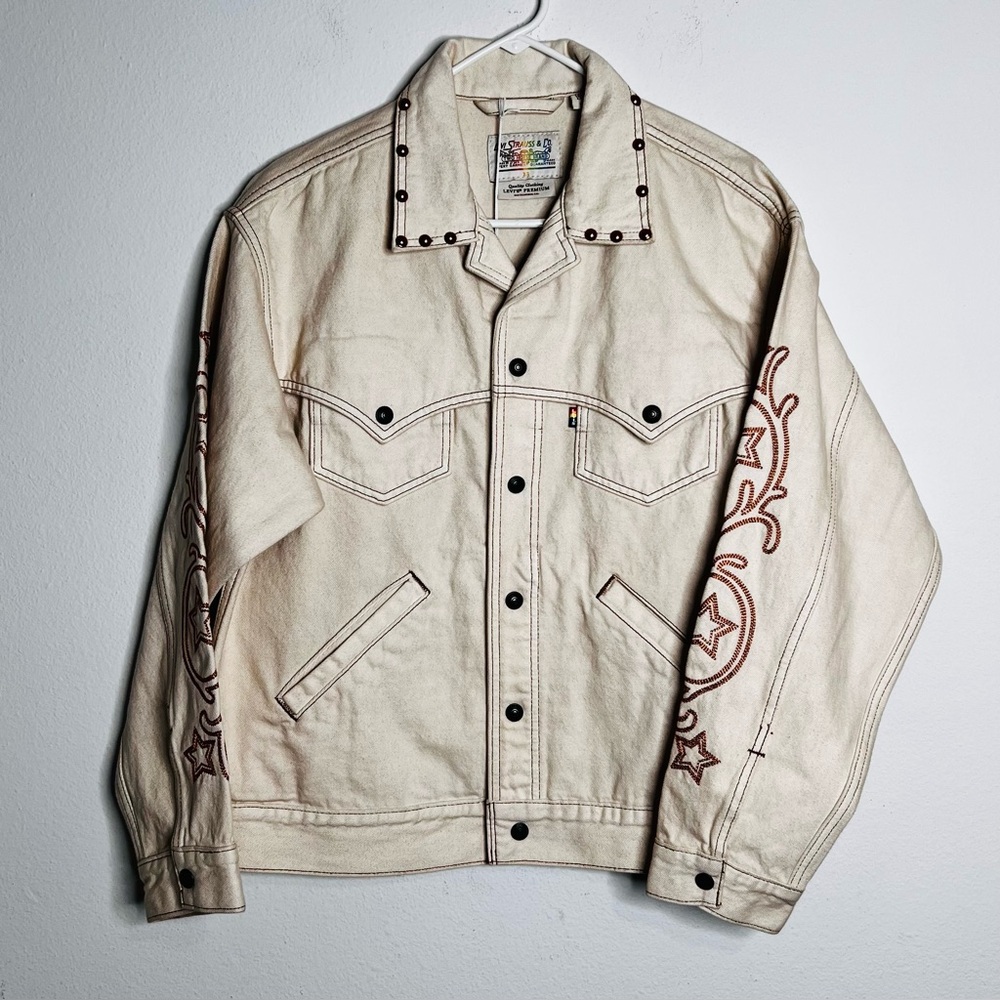 New Levi's Pride “Rainbow Rodeo” Western Trucker Jacket Pride Collection Size XS